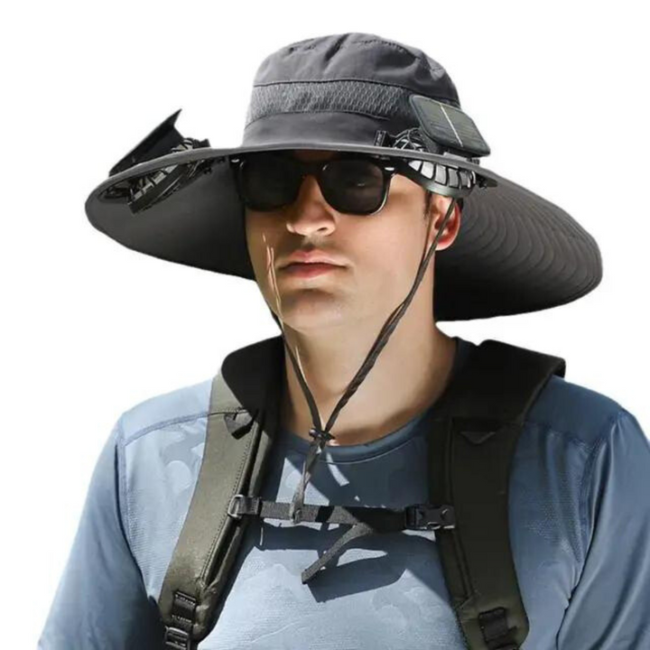 Outdoor Kapelusz przeciwsłoneczny z wbudowanym wentylatorem – Sunbreeze-A-Trend Polska