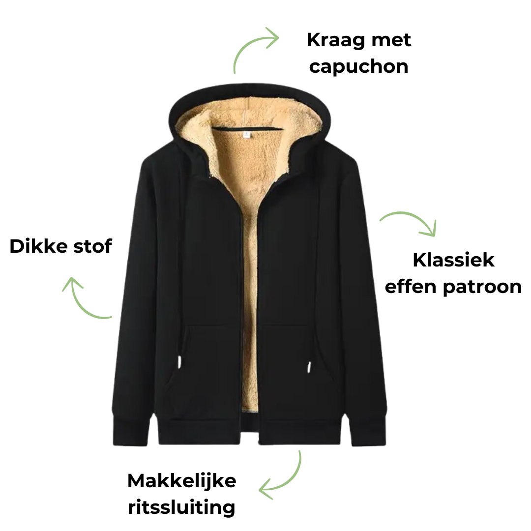 Outdoorowe Kurtki Z Wełny - WoolGuard-Czarny-M-Trend Polska