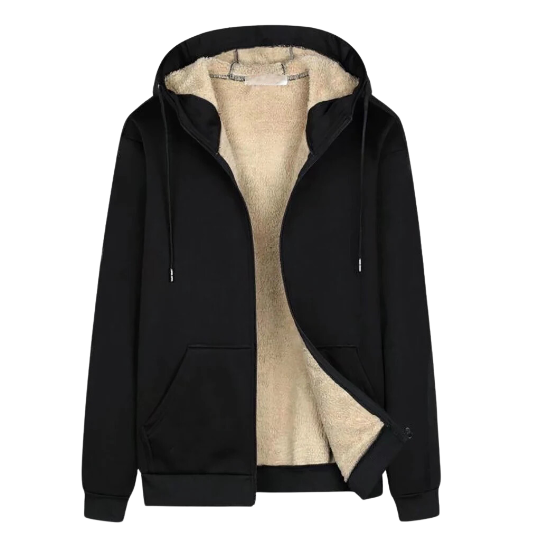 Outdoorowe Kurtki Z Wełny - WoolGuard-Czarny-M-Trend Polska