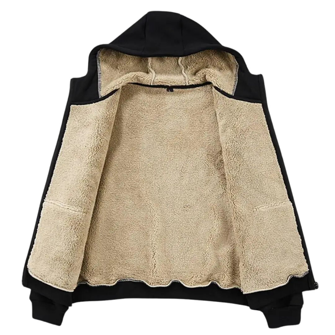 Outdoorowe Kurtki Z Wełny - WoolGuard-Czarny-M-Trend Polska