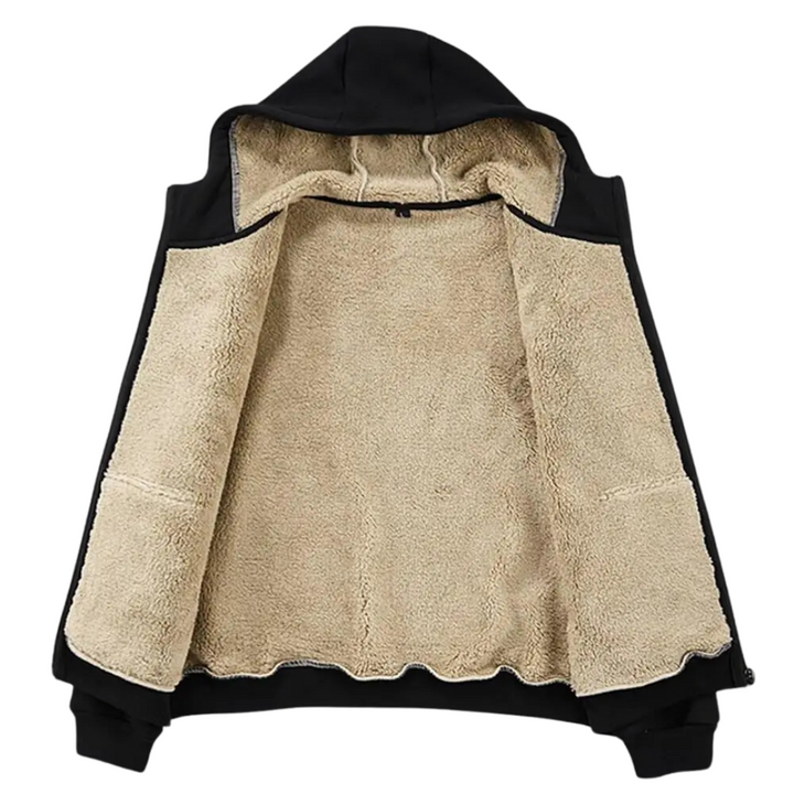Outdoorowe Kurtki Z Wełny - WoolGuard-Czarny-M-Trend Polska