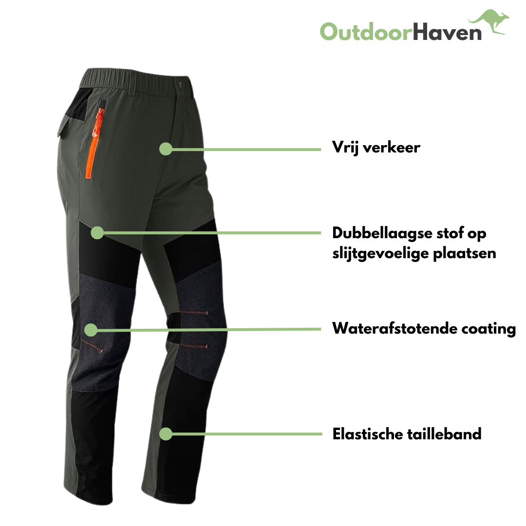 Outdoorowe spodnie trekkingowe - TrekPro-Ciemnozielony-S-Trend Polska