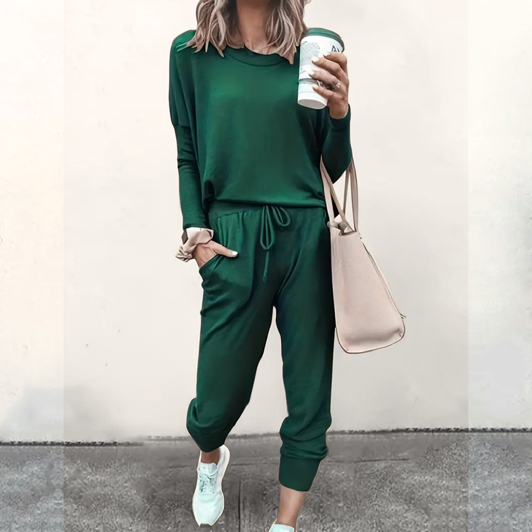 Oversized Damskie Dres - Velana-zielony-s-Trend Polska