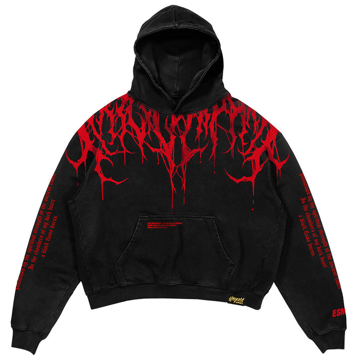Oversized Heavy Hoodie z nadrukiem – Damon-S-Trend Polska