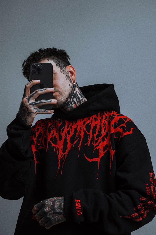Oversized Heavy Hoodie z nadrukiem – Damon-S-Trend Polska