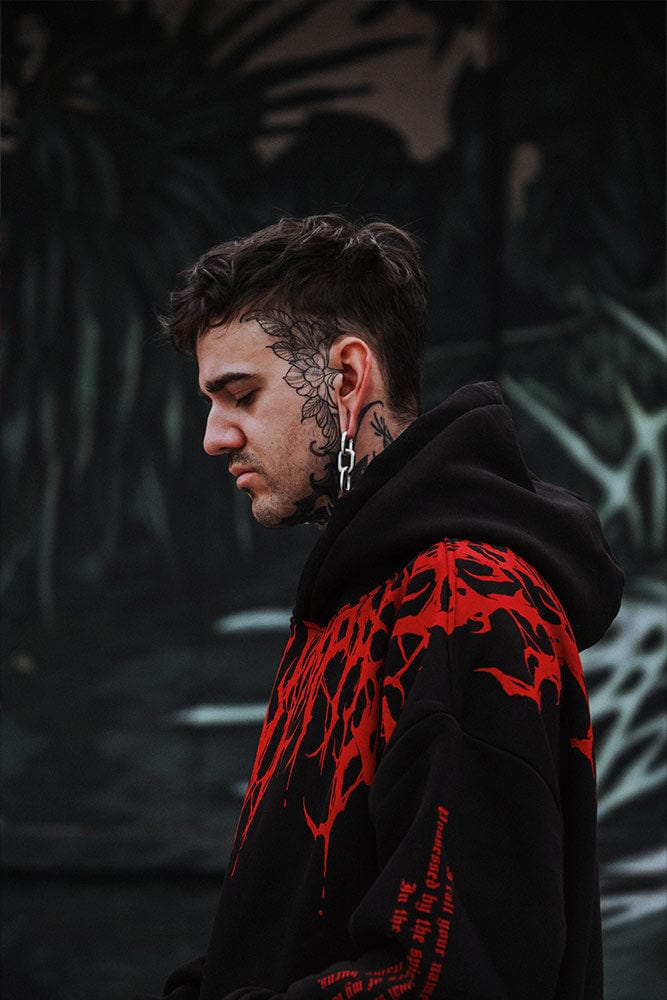 Oversized Heavy Hoodie z nadrukiem – Damon-S-Trend Polska