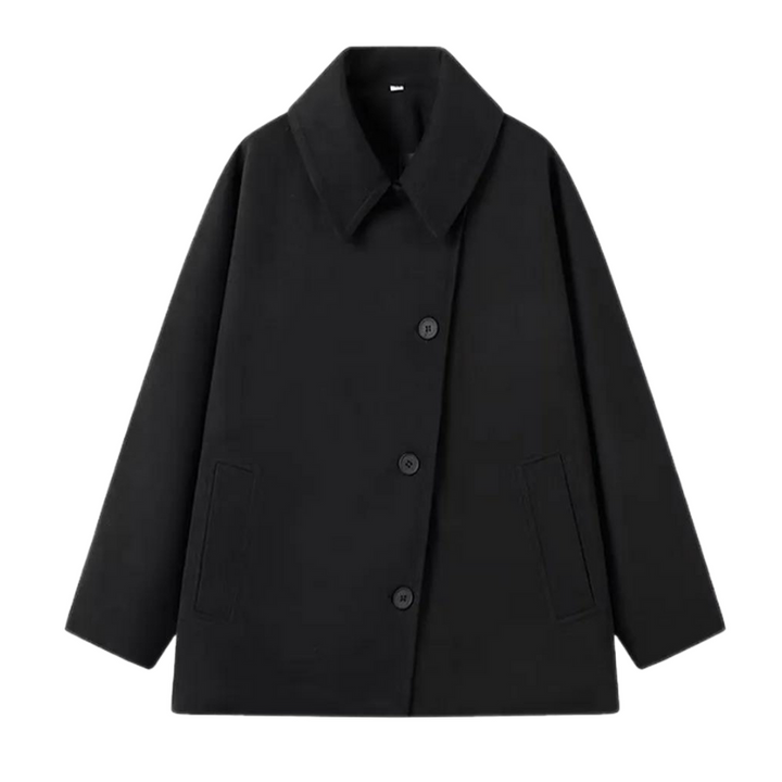Oversized Kobieca Kurtka Zimowa - Mila-Czarny-XS-Trend Polska