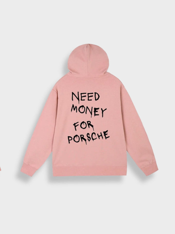 Oversized męska bluza z kapturem z nadrukiem - Noah-Różowy-S-Trend Polska