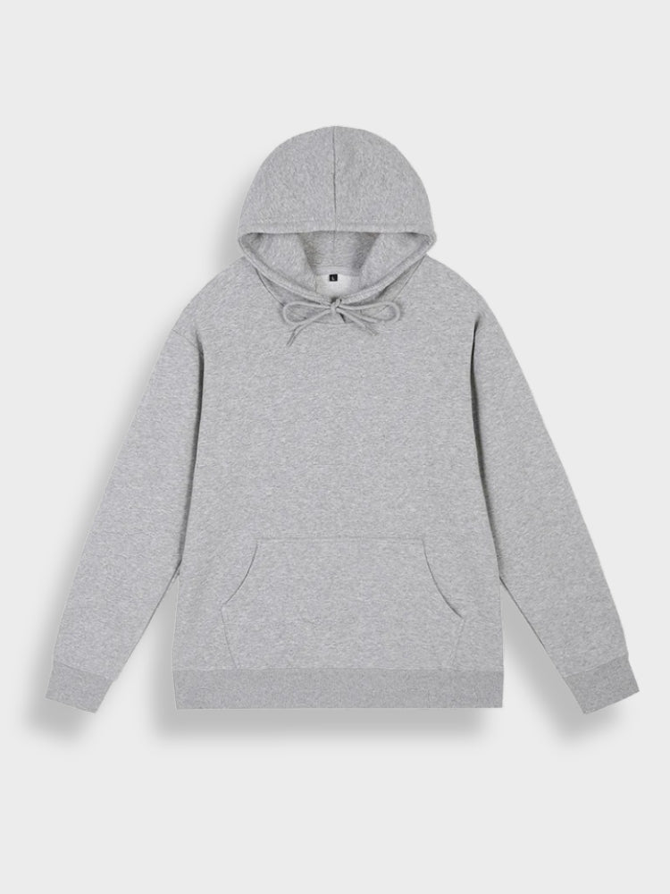 Oversized męska bluza z kapturem z nadrukiem - Noah-Szary-S-Trend Polska
