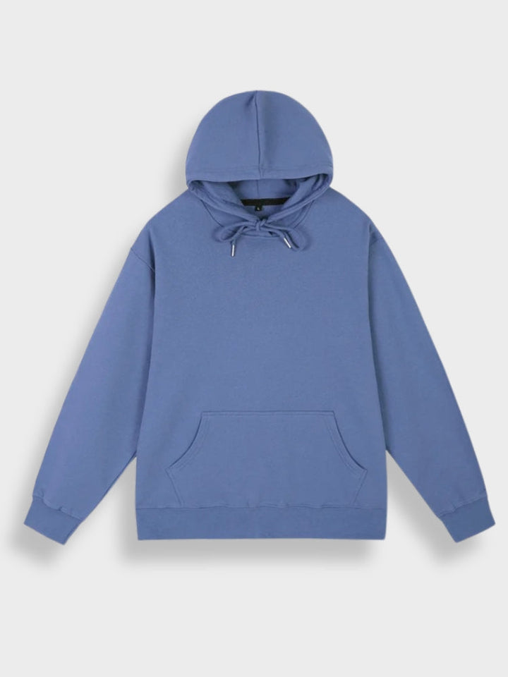 Oversized męska bluza z kapturem z nadrukiem - Noah-Szary-S-Trend Polska