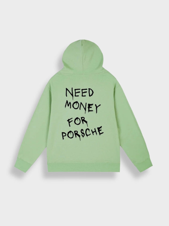 Oversized męska bluza z kapturem z nadrukiem - Noah-Zielony-S-Trend Polska