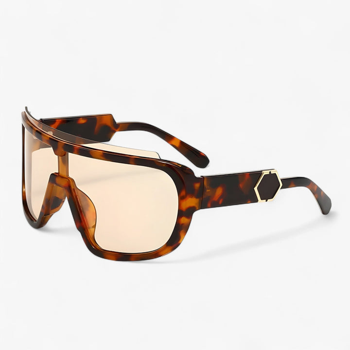 Oversized Monoblock Wraparound okulary przeciwsłoneczne – Auron-Leopard-Trend Polska