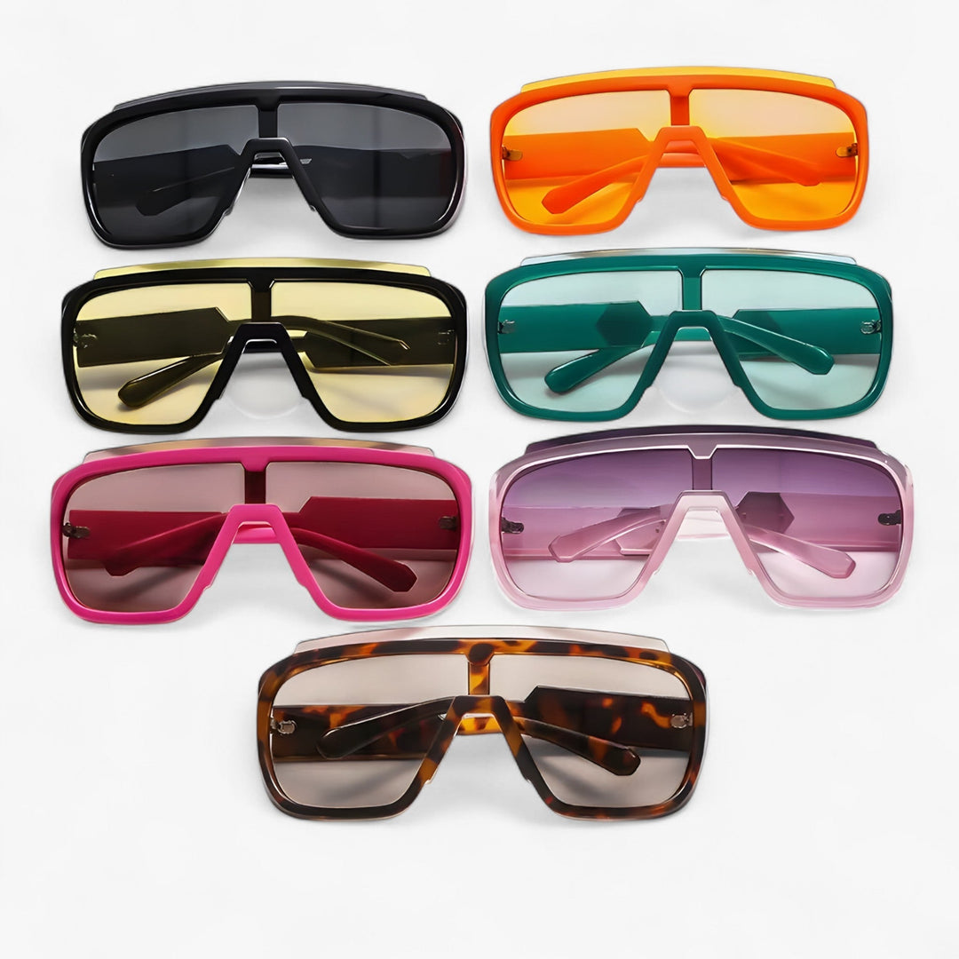 Oversized Monoblock Wraparound okulary przeciwsłoneczne – Auron-Rosa Grau-Trend Polska