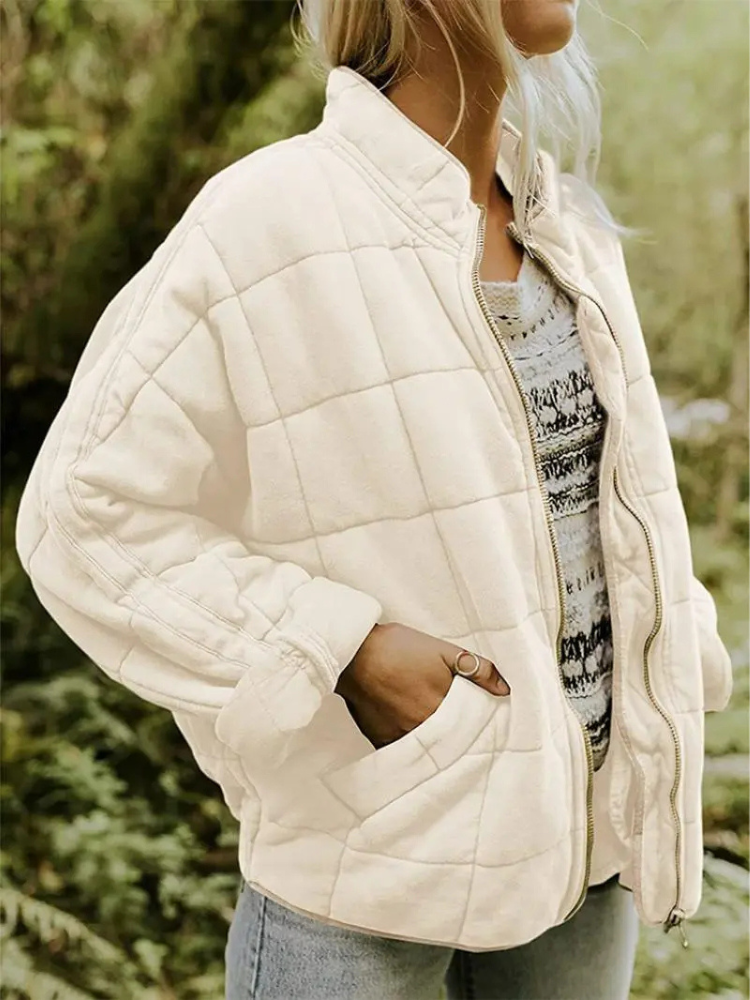 Oversized ocieplana kurtka przejściowa - Eliza-Abrikoos-S-Trend Polska