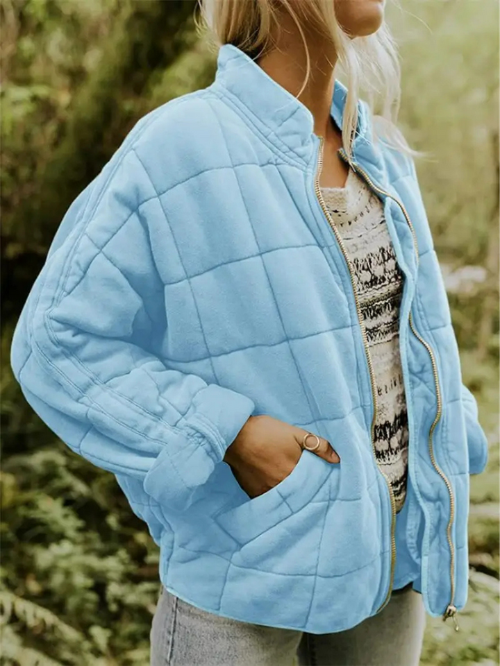 Oversized ocieplana kurtka przejściowa - Eliza-Jasnoniebieski-S-Trend Polska