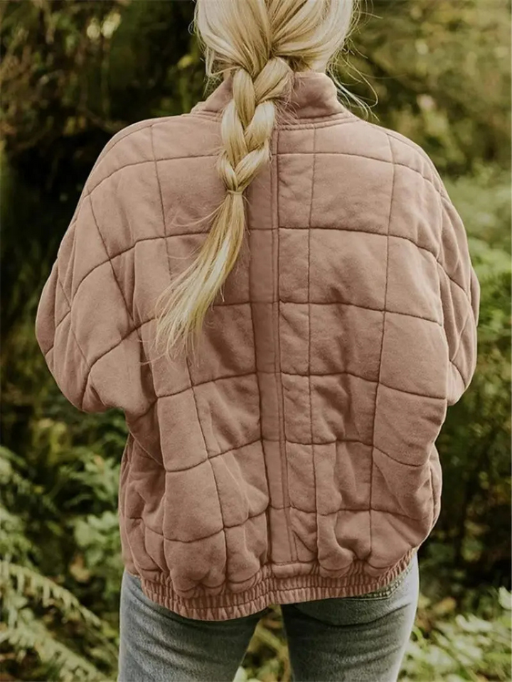 Oversized ocieplana kurtka przejściowa - Eliza-Ciemnoszary-S-Trend Polska