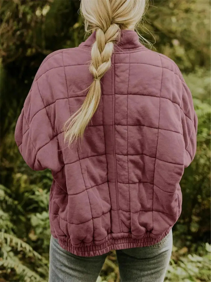Oversized ocieplana kurtka przejściowa - Eliza-Ciemnoszary-S-Trend Polska