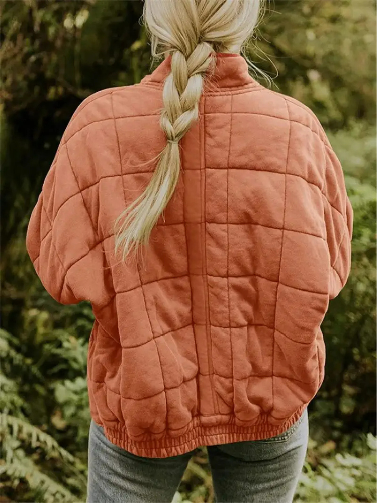 Oversized ocieplana kurtka przejściowa - Eliza-Ciemnoszary-S-Trend Polska