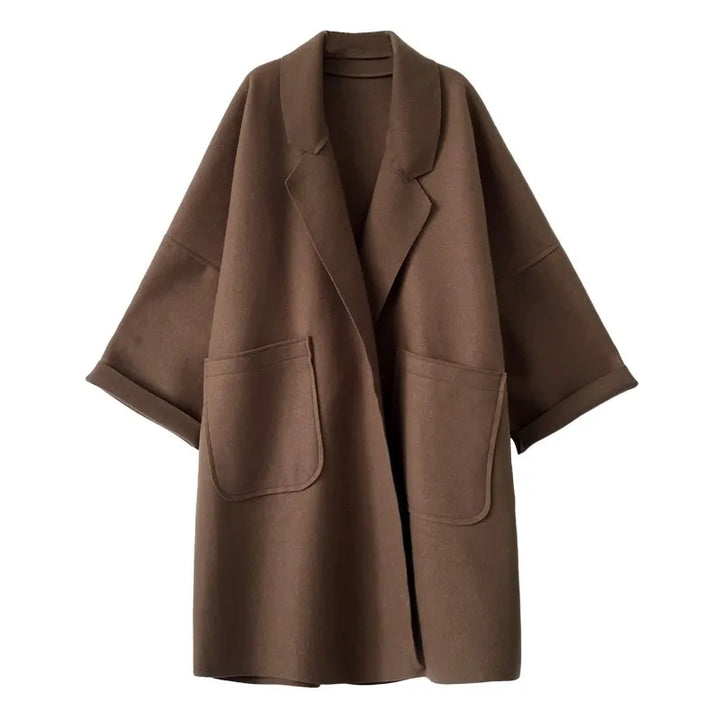 Oversized płaszcz trench Wolblend - Aura-Kawa-S-Trend Polska