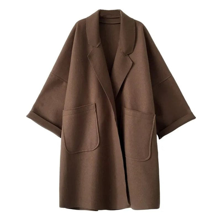Oversized płaszcz trench Wolblend - Aura-Kawa-S-Trend Polska