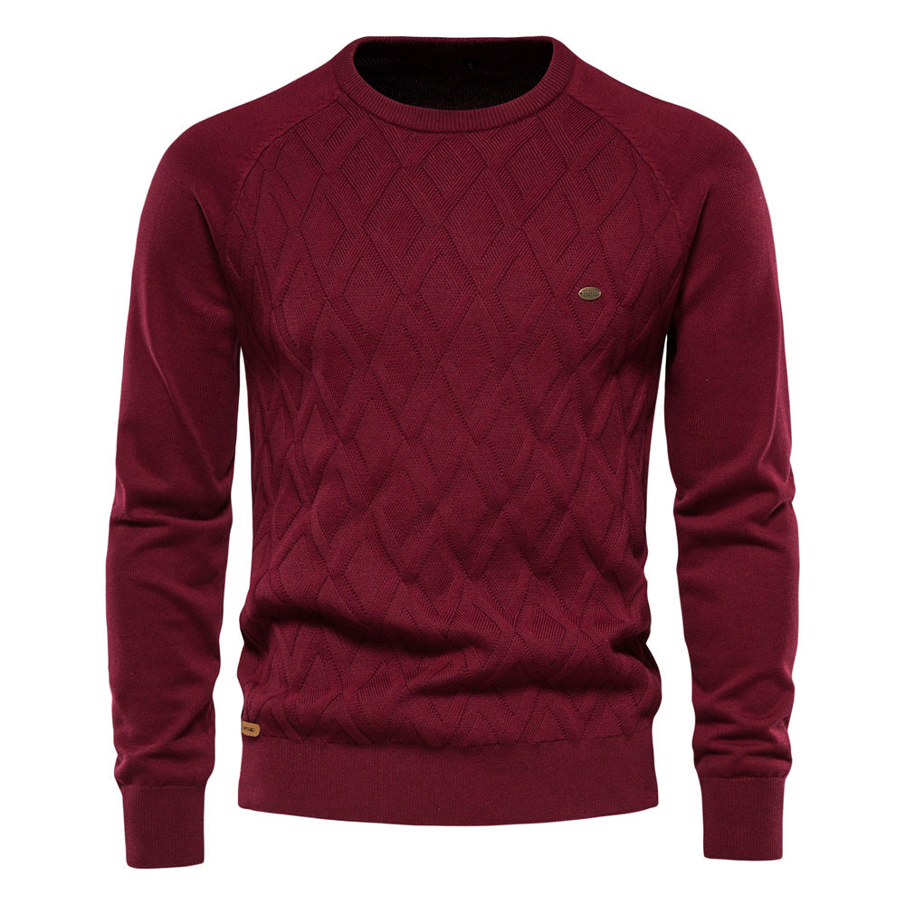 Oxford Męski Sweter – Sterling-Czerwony-S-Trend Polska