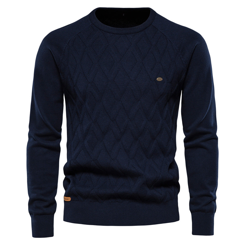 Oxford Męski Sweter – Sterling-Niebieski-S-Trend Polska