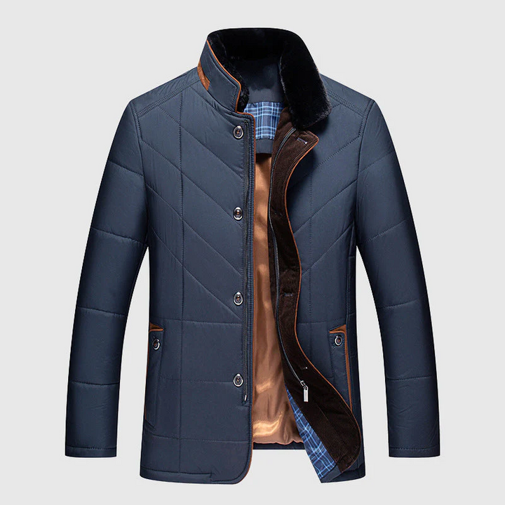 Padded Męska Kurtka Zimowa z Technologią Premium Izolacji - Arctix Pro-Ciemnoniebieski-M-Trend Polska