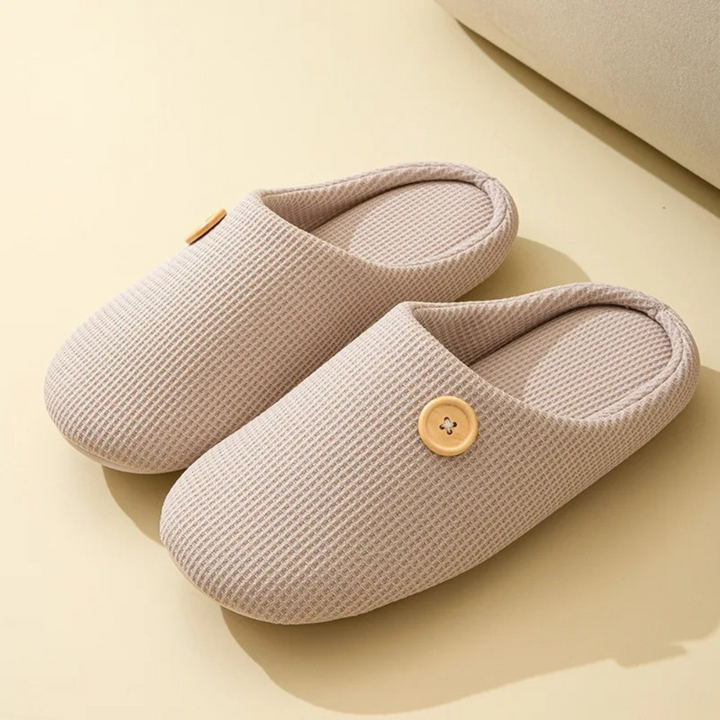 Pantofle z pianki memory foam - CloudStep-36-37-Khaki-Trend Polska
