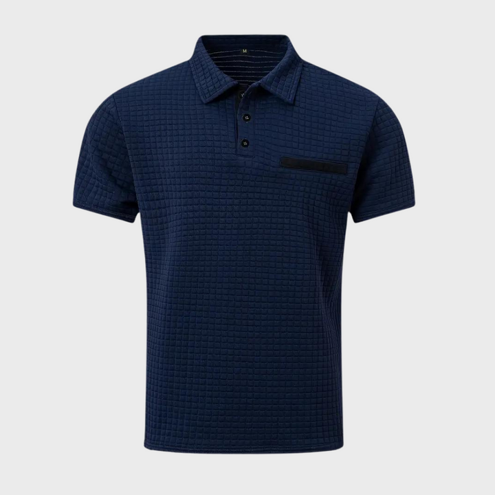 Paolo - Modna koszulka polo dla mężczyzn-Biały-S-Trend Polska