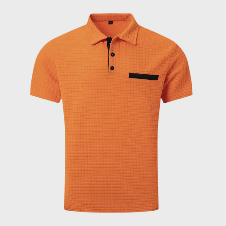 Paolo - Modna koszulka polo dla mężczyzn-Biały-S-Trend Polska