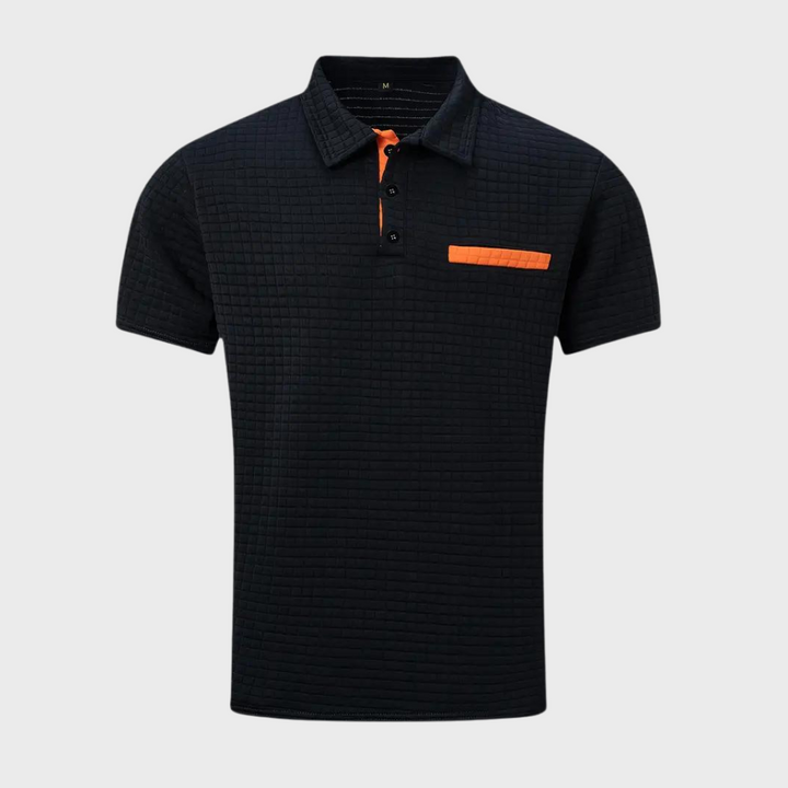 Paolo - Modna koszulka polo dla mężczyzn-Biały-S-Trend Polska