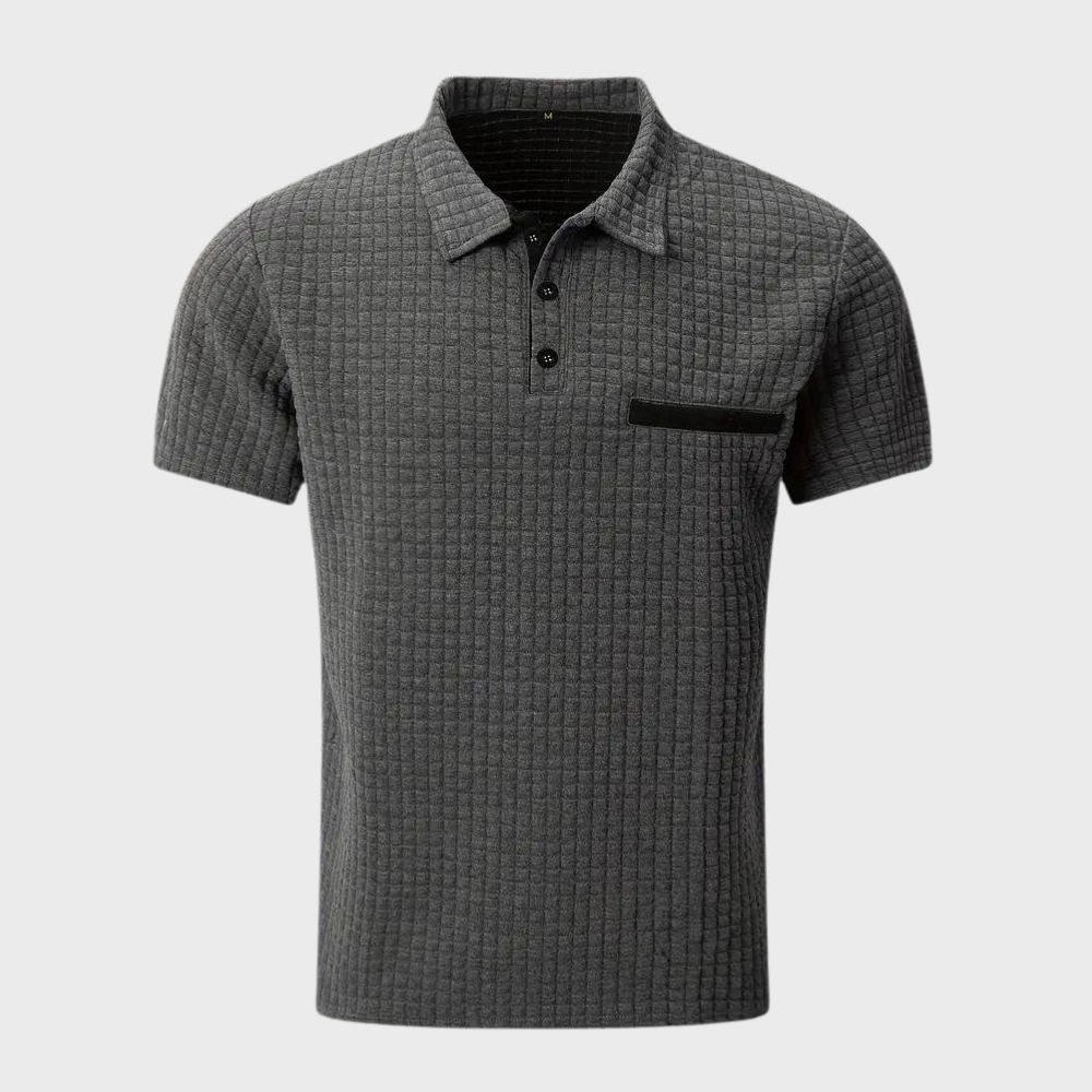 Paolo - Modna koszulka polo dla mężczyzn-Biały-S-Trend Polska