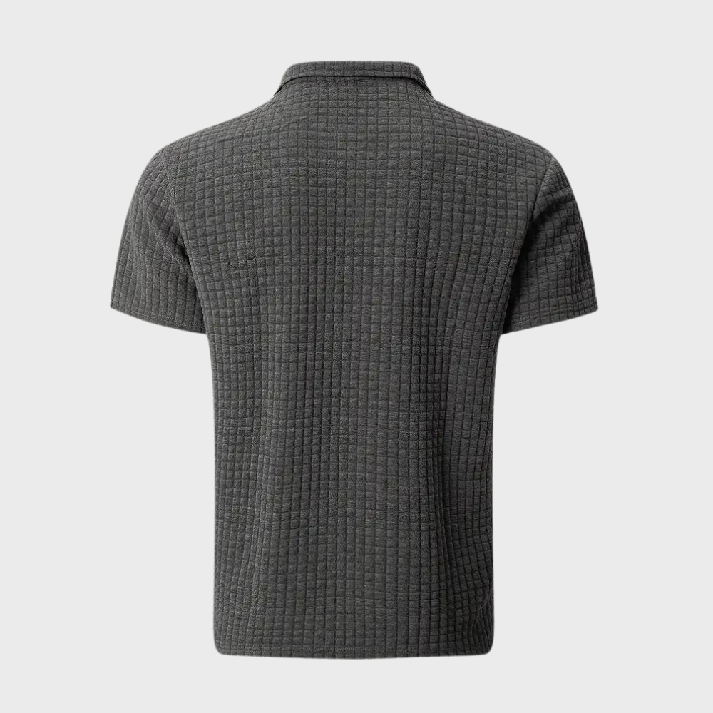 Paolo - Modna koszulka polo dla mężczyzn-Biały-S-Trend Polska