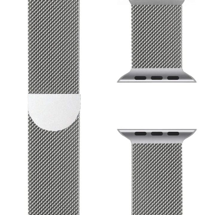 Pasek Milanese do Apple Watch – SteelFlex-Srebrny-3.8 cm | 4.0 cm | 4.1 cm | 4.2 cm-Trend Polska