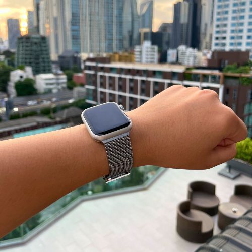 Pasek Milanese do Apple Watch – SteelFlex-Srebrny-3.8 cm | 4.0 cm | 4.1 cm | 4.2 cm-Trend Polska