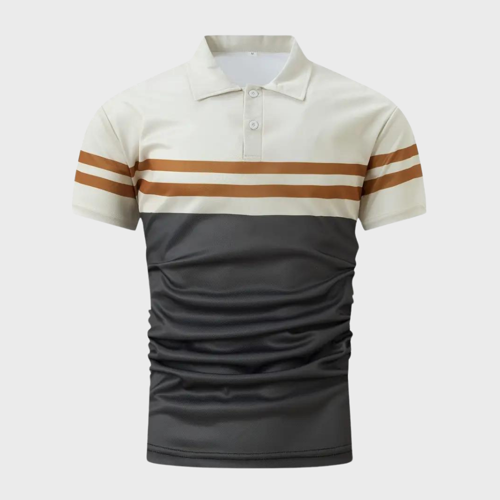 Paski Męski Poloshirt – Mauro-S-Trend Polska