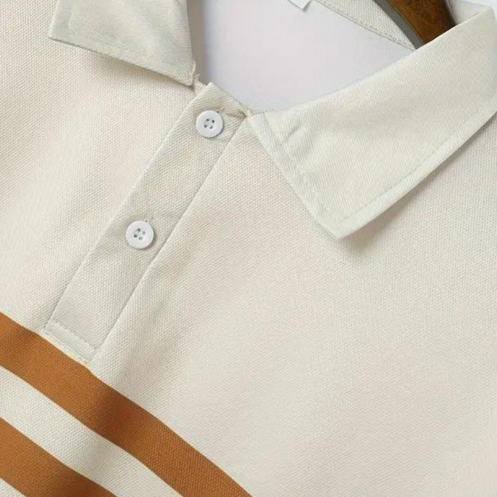 Paski Męski Poloshirt – Mauro-S-Trend Polska