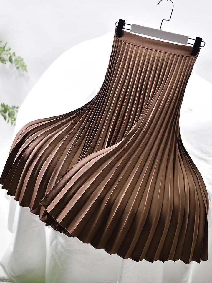 Plisowany spódnica A-linia – Aurelia-Braun-S-Trend Polska