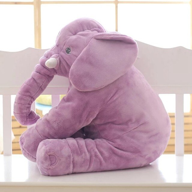 Pluszowa Poduszka Słonik Przytulanka - Cuddlephant-40cm-Fioletowy-Trend Polska