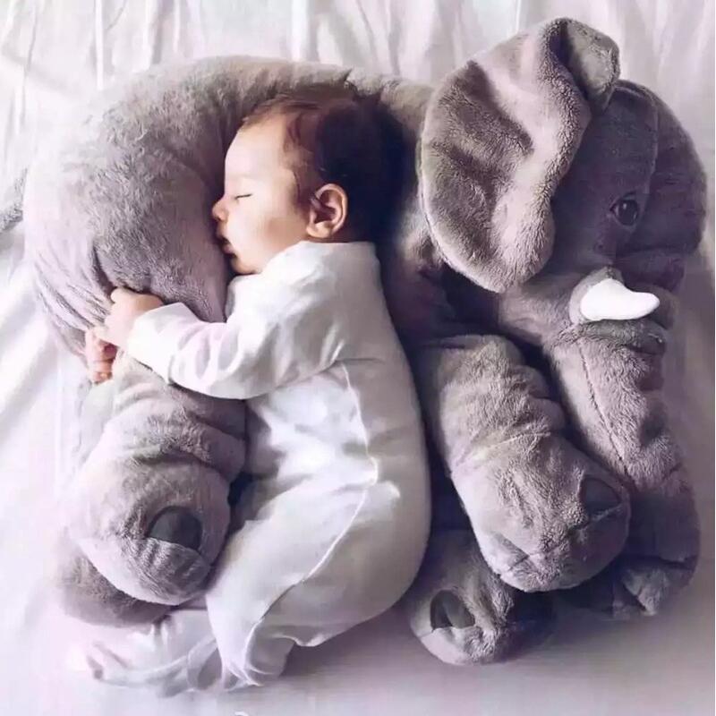 Pluszowa Poduszka Słonik Przytulanka - Cuddlephant-40cm-Szary-Trend Polska