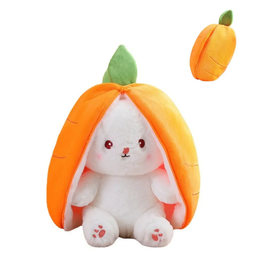 Pluszowa zabawka, która zmienia się w owocową przytulankę - BerryBunny-Królik - Marchew-20cm (7,9 cala 0,2kg)-Trend Polska