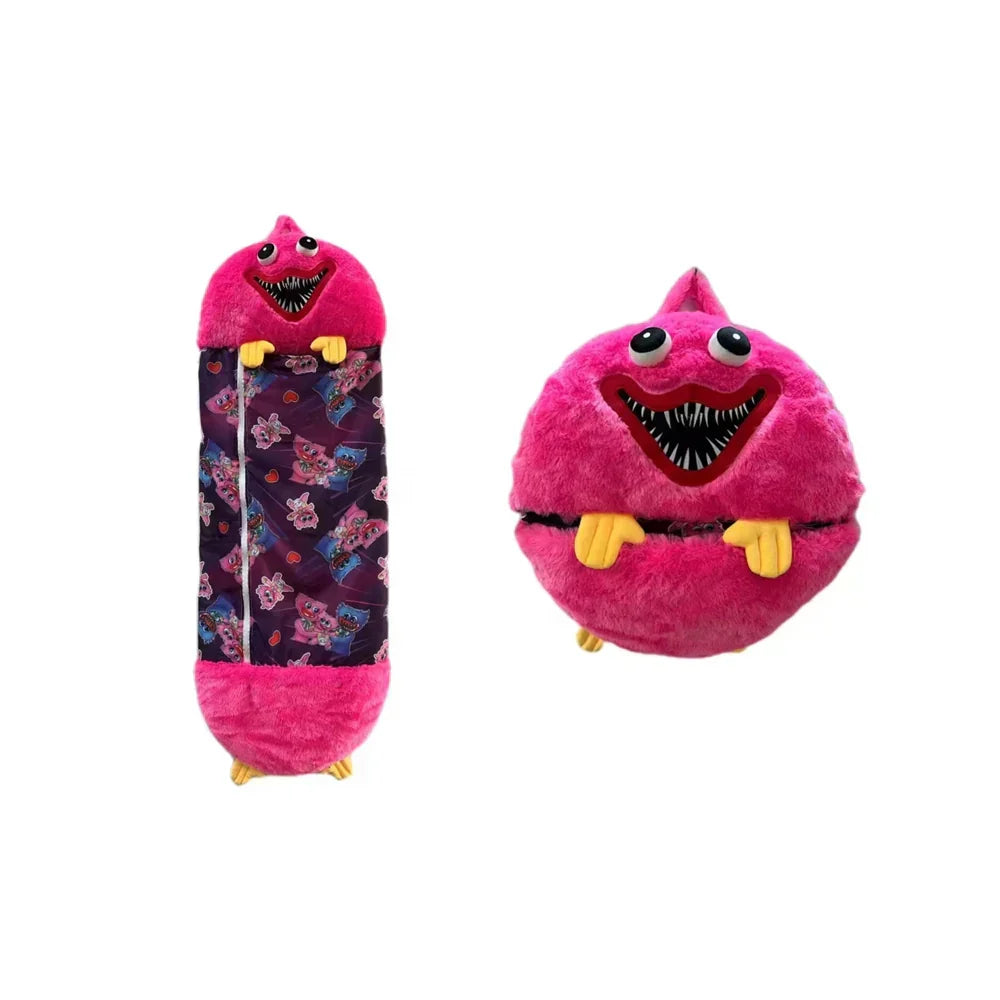 Pluszowy Przyjaciel i Śpiwór w Jednym - SnoozeBuddy-Różowy-Mały （135×50cm）-Trend Polska