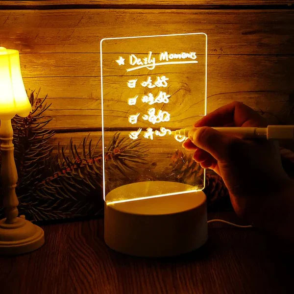 Podświetlany Magiczny Notatnik - GlowPad-Ciepłe światło (światło bez włącznika) +wipe+open-Trend Polska