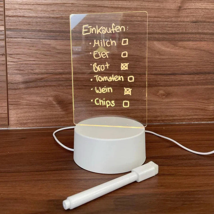 Podświetlany Magiczny Notatnik - GlowPad-Ciepłe światło (światło bez włącznika) +wipe+open-Trend Polska