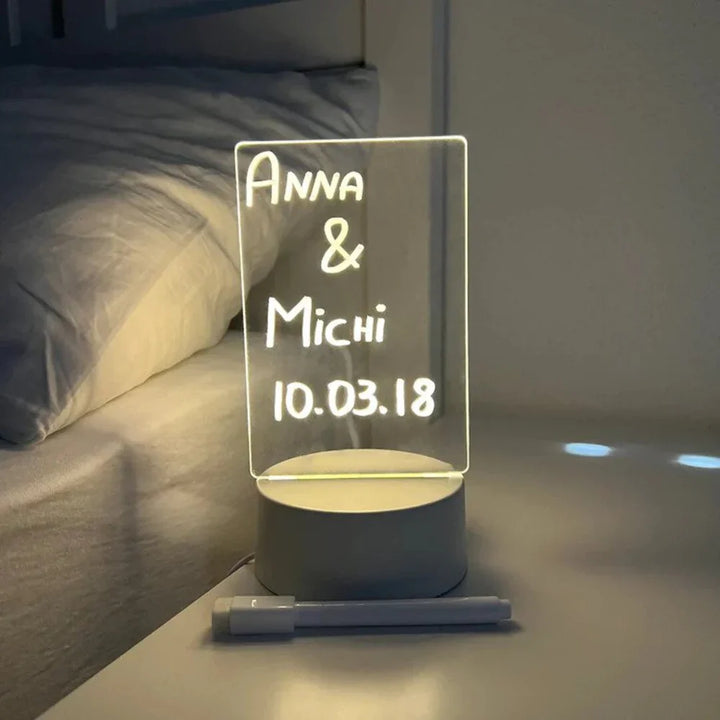 Podświetlany Magiczny Notatnik - GlowPad-Ciepłe światło (światło bez włącznika) +wipe+open-Trend Polska