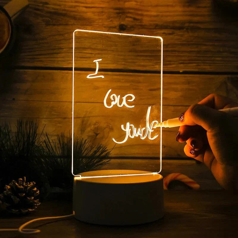 Podświetlany Magiczny Notatnik - GlowPad-Ciepłe światło (światło bez włącznika) +wipe+open-Trend Polska