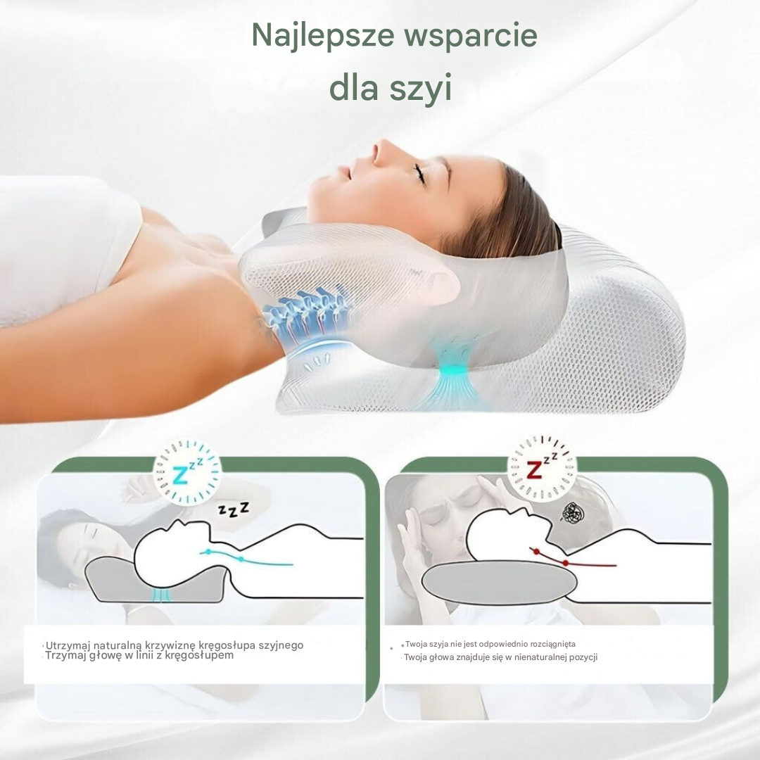 Poduszka ortopedyczna - DreamAlign-Biały Czarny-Trend Polska