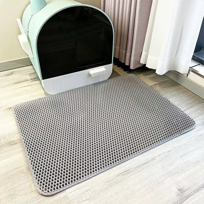 Podwójna mata na kuwetę dla kotów (1+1 gratis!) – PawCatch-Szary-30*30cm-Trend Polska
