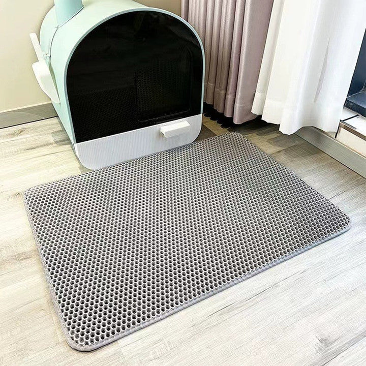 Podwójna mata na kuwetę dla kotów (1+1 gratis!) – PawCatch-Szary-30*30cm-Trend Polska