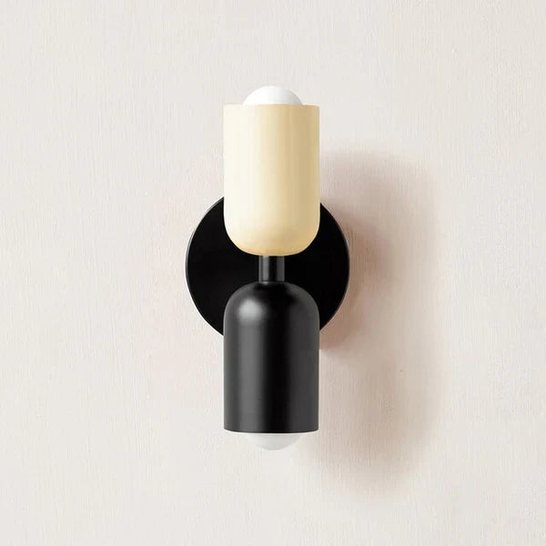 Podwójne lampy ścienne LED - DualGlow-Biały / Czarny-Trend Polska